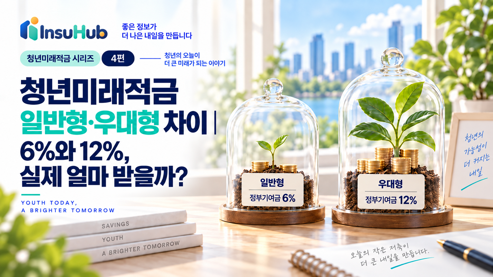 청년미래적금 일반형 6%와 우대형 12% 정부기여금 차이 안내